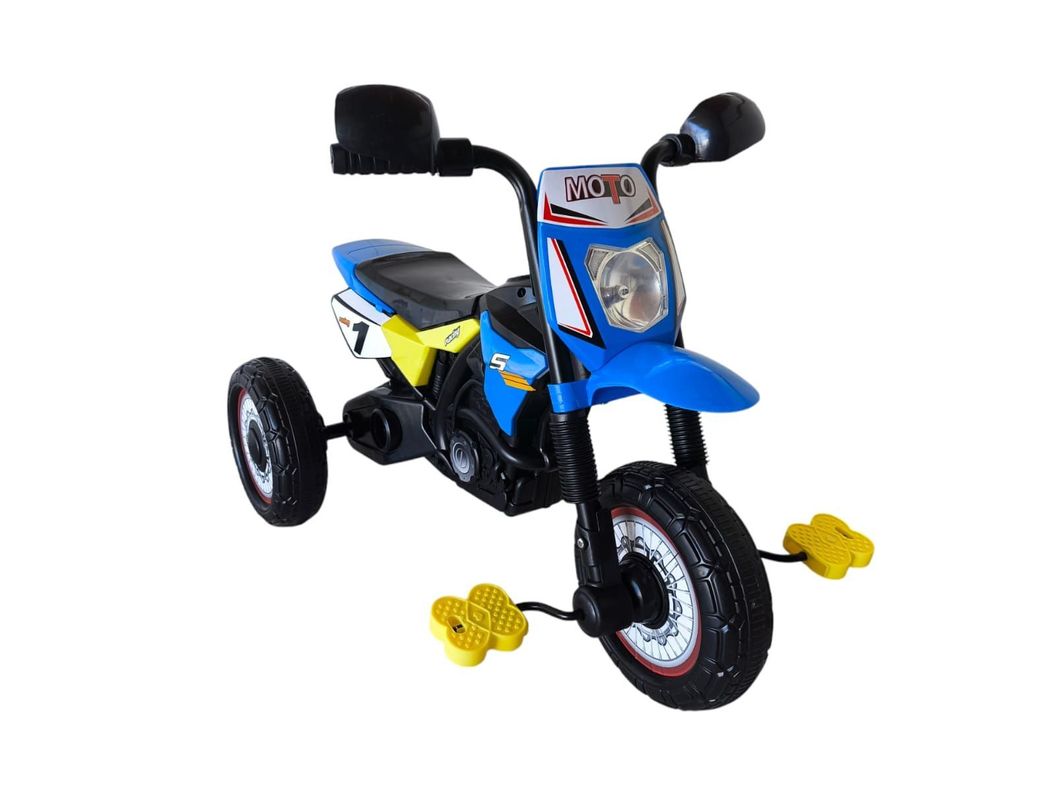 Triciclo Infantil Tipo Moto 3 Ruedas Azul-1