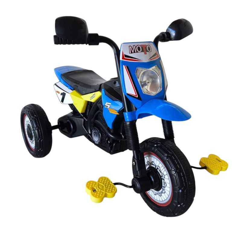 Triciclo Infantil Tipo Moto 3 Ruedas Azul