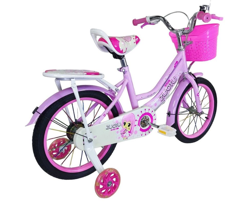 Bicicleta Aro 16 Infantil Zuotu Rosada-4