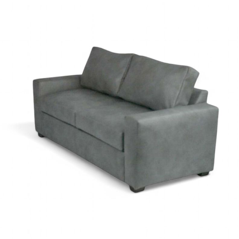 Sofá  3 Cuerpos Ecocuero Gris Perla-3