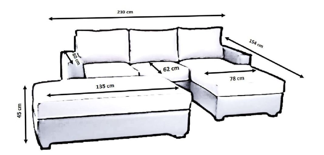 Sofá Seccional 3 Cuerpos + pouf-6
