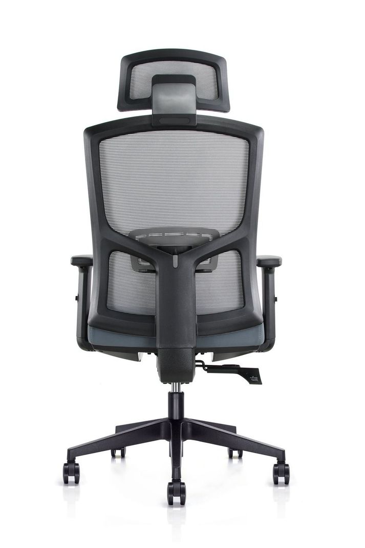 Silla De Oficina Gerencial Ergonómica Piacere Gris-6