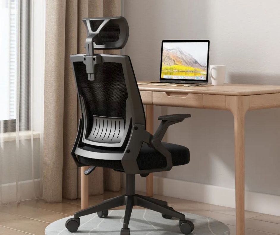 Silla de oficina ejecutiva Ergonomic Plus negra-0