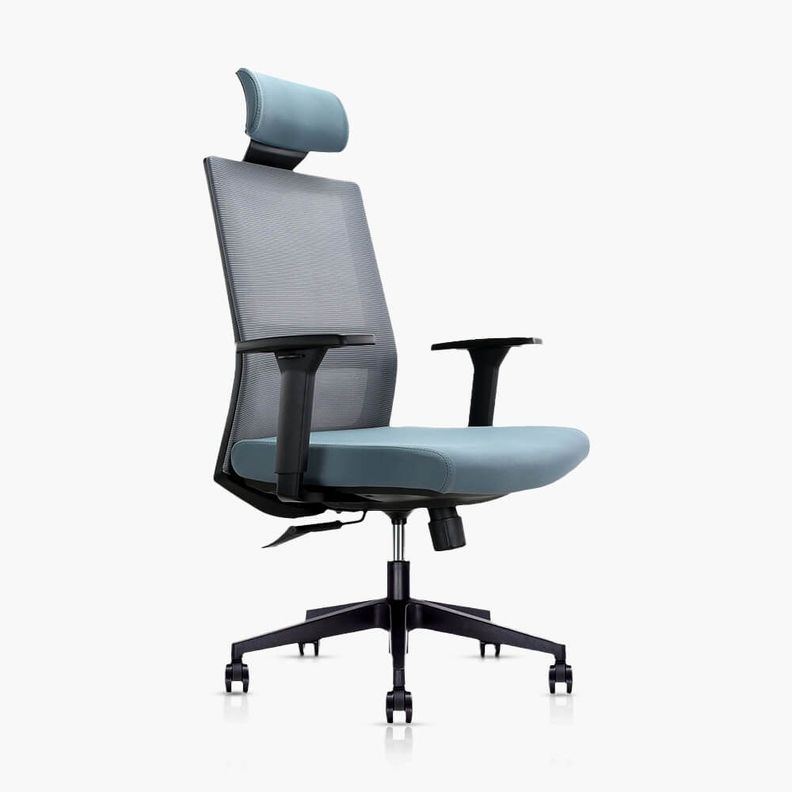 Silla Ejecutiva Premium de oficina Benessere color gris-1