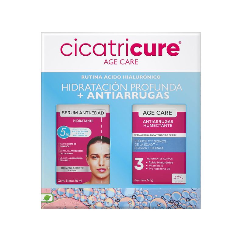 Cicatricure Sérum Ant Hid 30Ml+Age Care Cre Humectante 50Gr-0