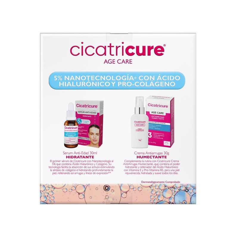 Cicatricure Sérum Ant Hid 30Ml+Age Care Cre Humectante 50Gr-3