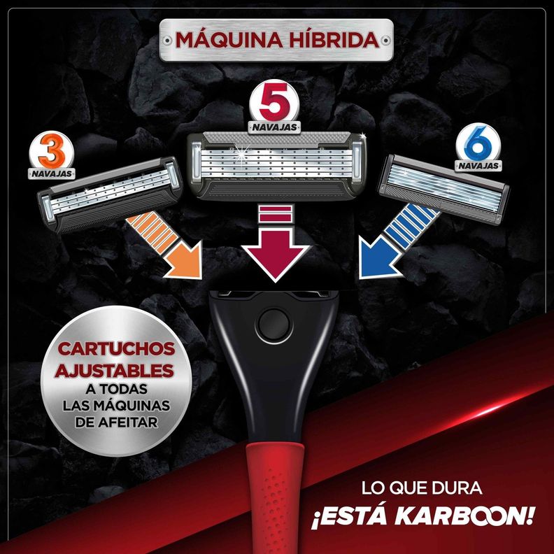 Máquina Afeitar Groomen 500 + 2 Cartuchos De 5 Navajas-6