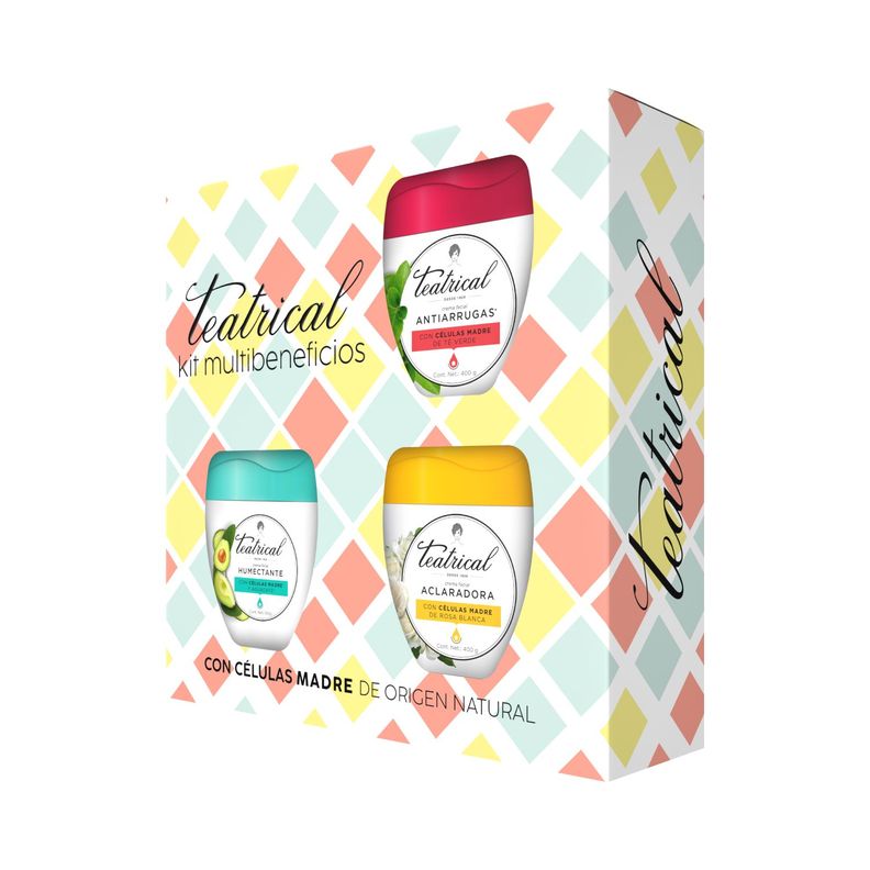Tripack Teatrical Antiarruga + Aclarante + Humectante 3X100G-3