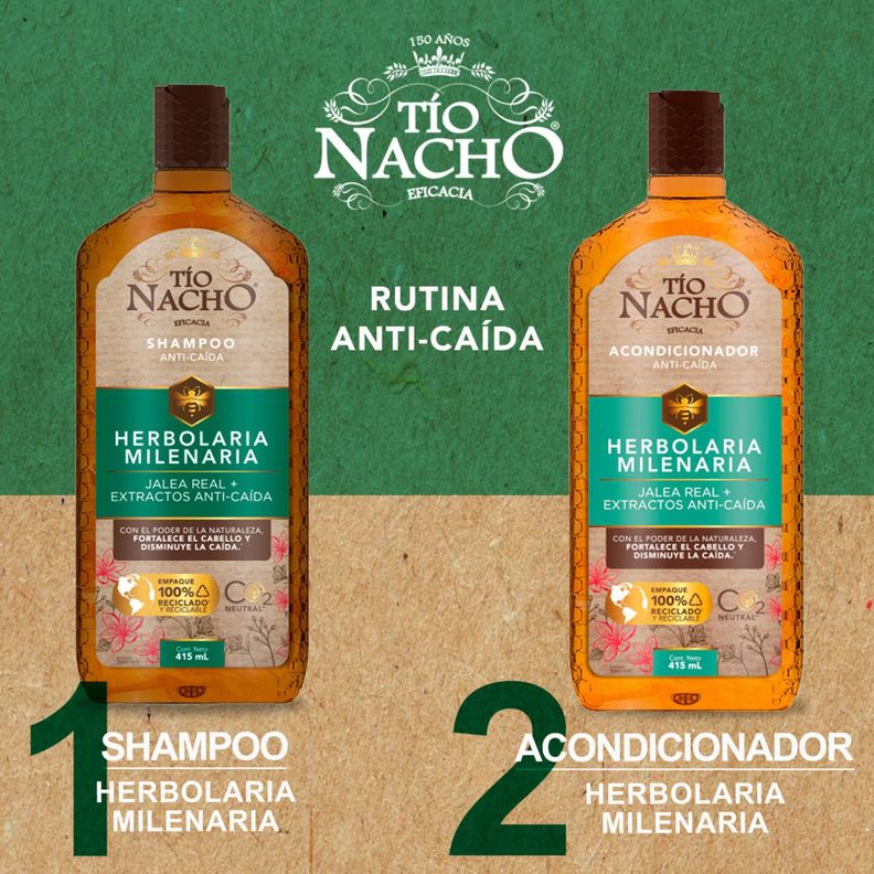 Pack Tío Nacho Herbolaria Shampoo + Acondicionador 415 ML-2