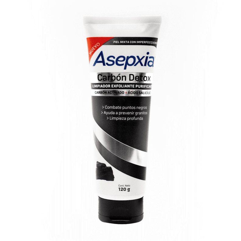 Asepxia Carbón Limpiador Líquido Exfoliante 120 Gr-0