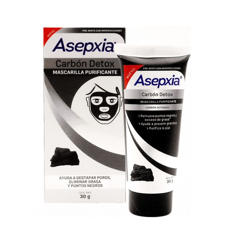Asepxia Mascarilla Peel Off Purificante Carbon 30 Gr Transparente [ 9997 ]