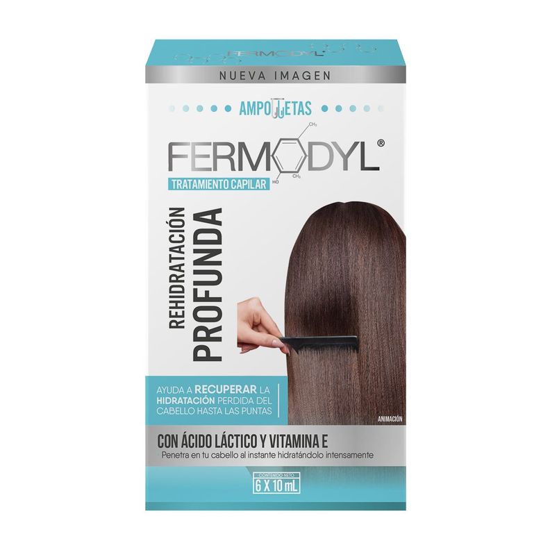 Fermodyl Rehidratación Capilar Profunda Ampollas 6X10Ml-0