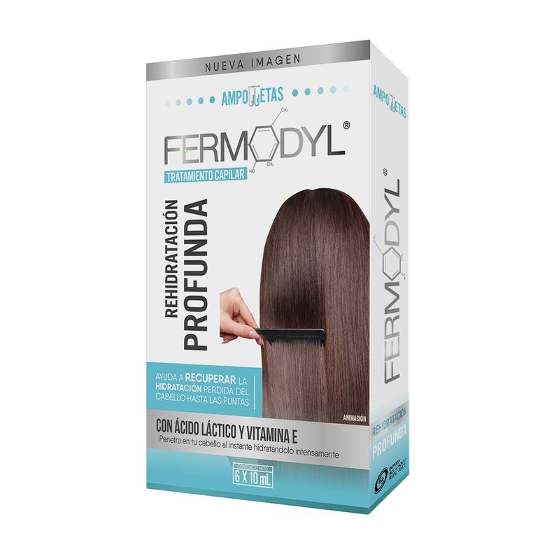 Fermodyl Rehidratación Capilar Profunda Ampollas 6X10Ml-1