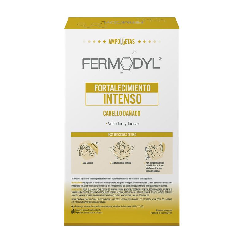 Fermodyl Fortalecimiento Capilar Intenso Ampollas 6X10Ml-2