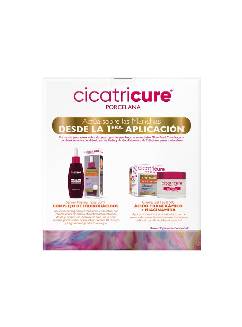 Pack Cicatricure Porcelana Sérum Peeling 30Ml +Crema Gel 50G-1