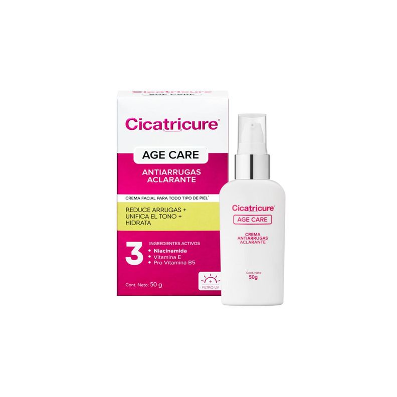 Cicatricure Age Care Crema Antiarrugas Aclarante 50 G Rosado Oscuro [ 651 ]