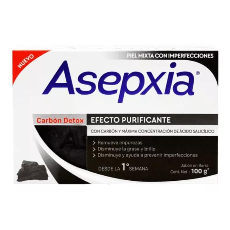 Asepxia Jabón Carbón Detox 100 G-0