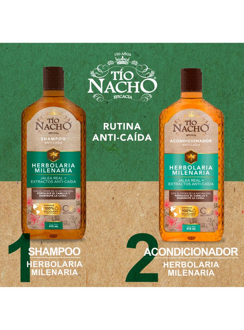 Tío Nacho Shampoo Herbolaria Anti Caída 1 LT-3