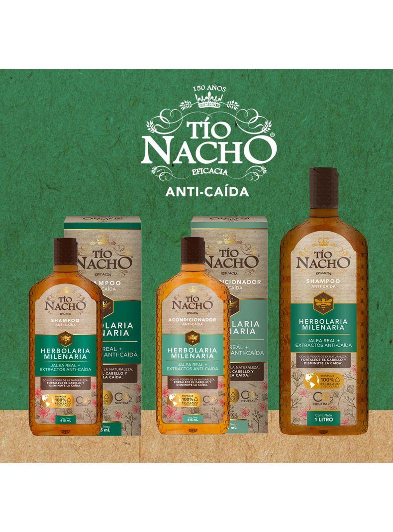 Tío Nacho Shampoo Herbolaria Anti Caída 1 LT-5