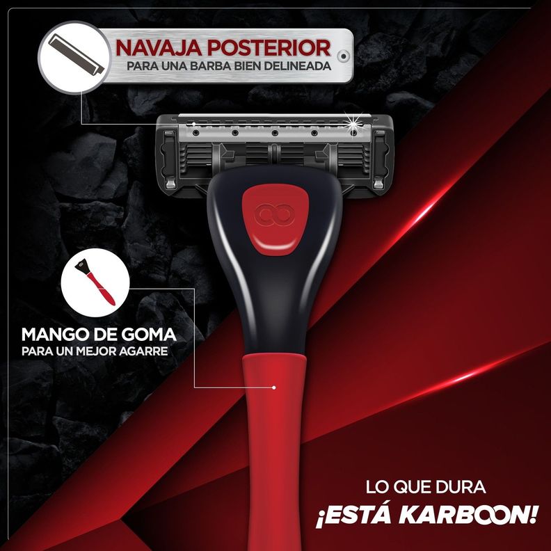 Máquina Afeitar Groomen 300 + 1 Cartucho De 3 Navajas-6