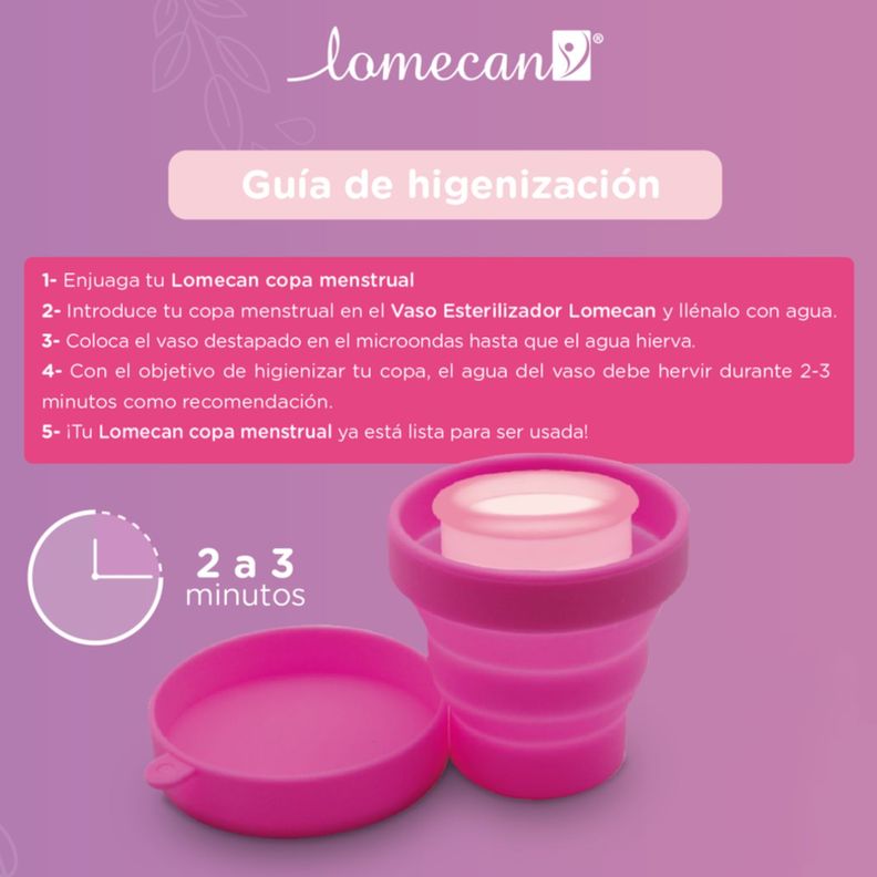 Lomecan Vaso Esterilizador Para Copa X1-2