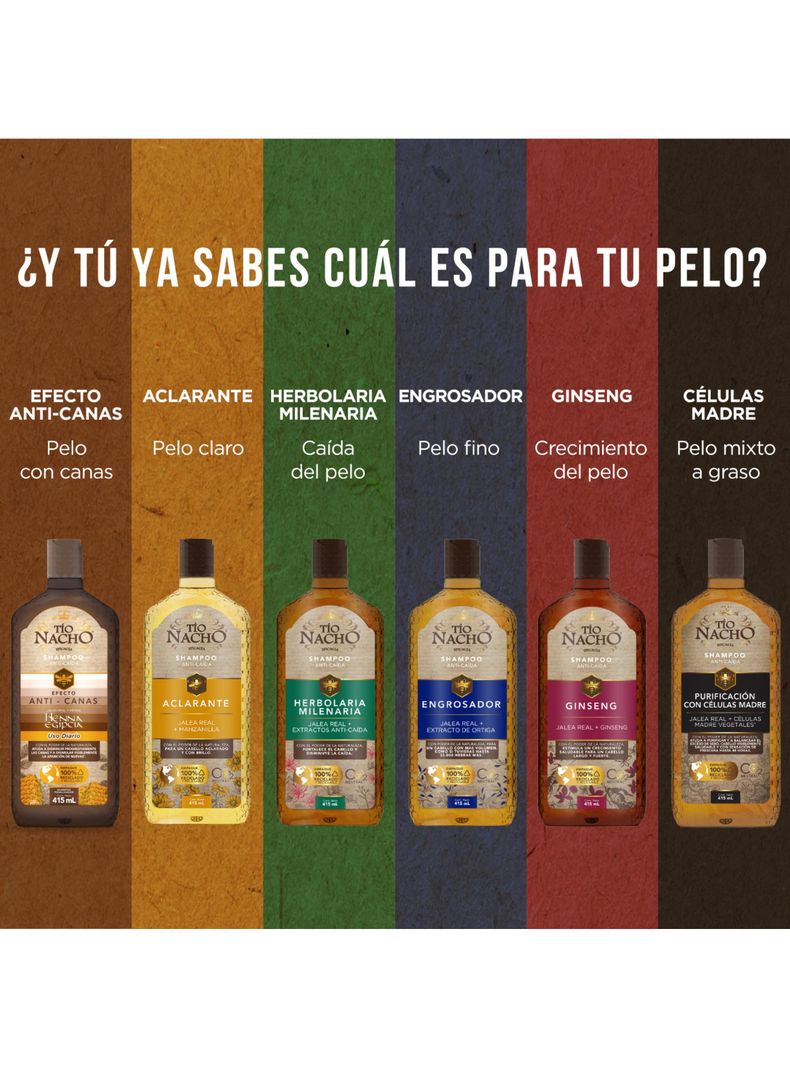 Tío Nacho Shampoo Engrosador 1 LT-7