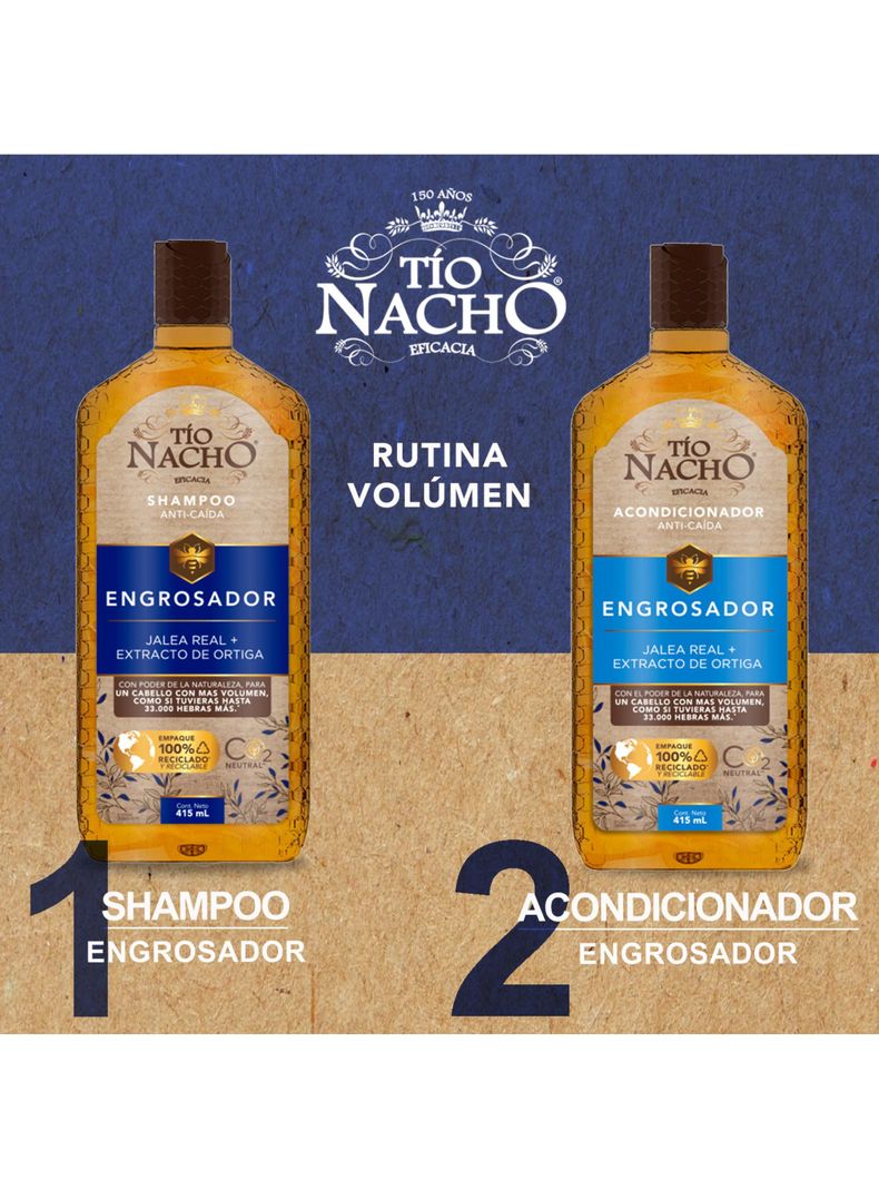 Tío Nacho Shampoo Engrosador 1 LT-3