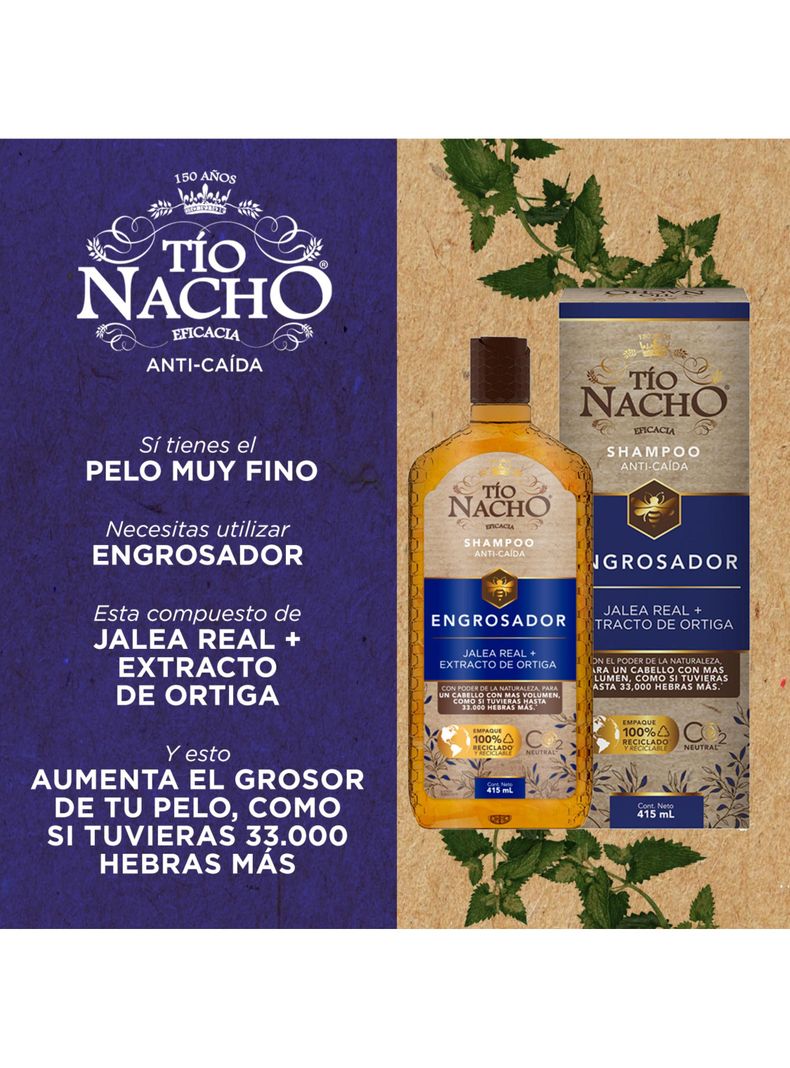 Tío Nacho Shampoo Engrosador 1 LT-4
