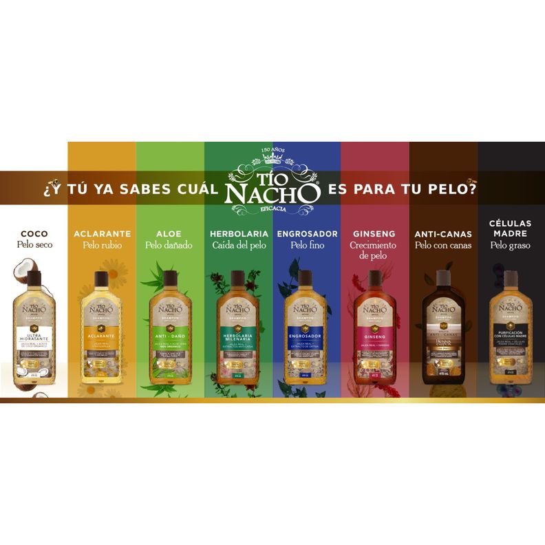 Tío Nacho Shampoo Células Madre Vegetales 415 ML-6