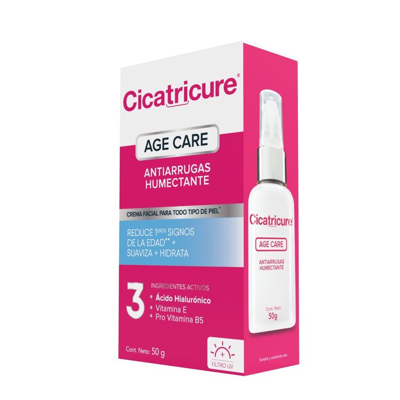 Cicatricure Age Care Crema Antiarrugas Humectante 50 G-3