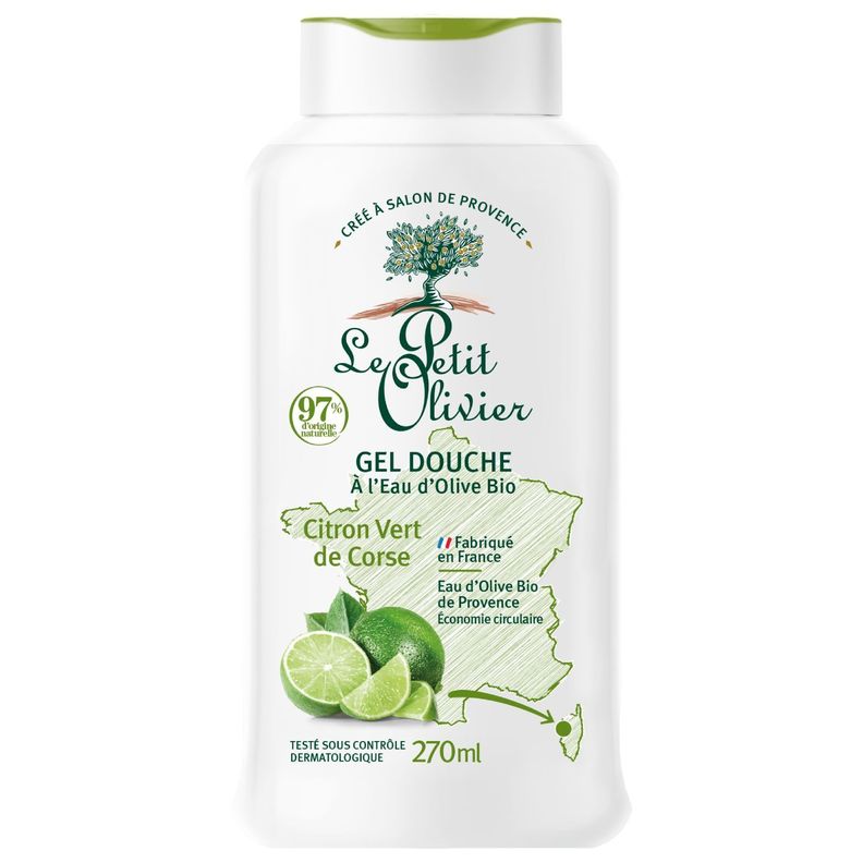 Gel de Ducha al Agua de Oliva Lima - Producto vegano - 270 ml-0