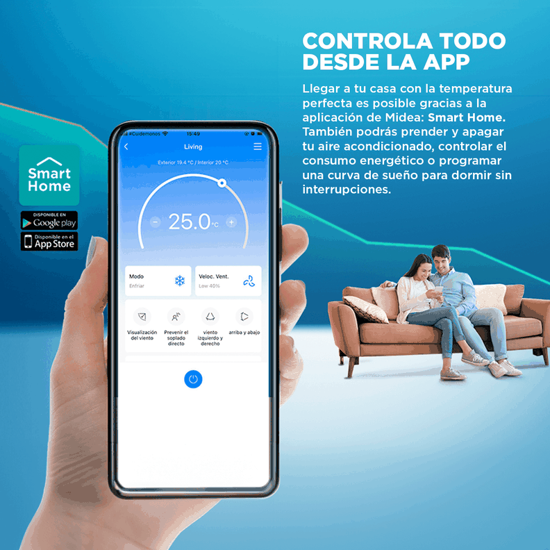 Instalación + Aire Acondicionado Split 9000BTU Inverter Xtreme Dura Frío-Calor-2