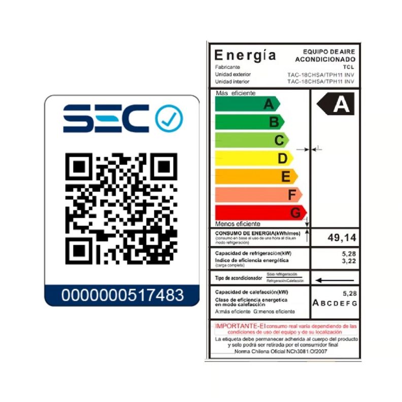 Aire Acondicionado Split 18000BTU Inverter BreezeIN TCL Wifi-1