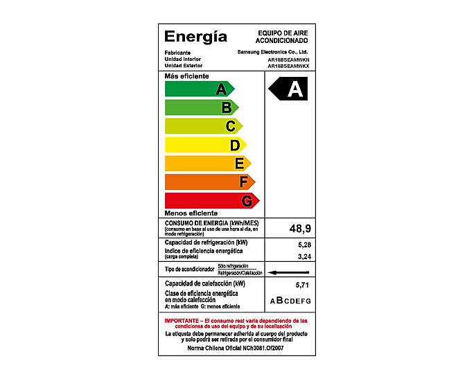AIRE ACOND SPLIT MURO INVERTER 18.000BTU SAMSUNG WIND FREE FRIO-CALOR-4