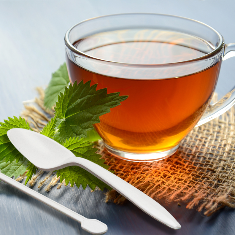 50 Cucharas Ecológicas de té, Almidón de Maiz-1