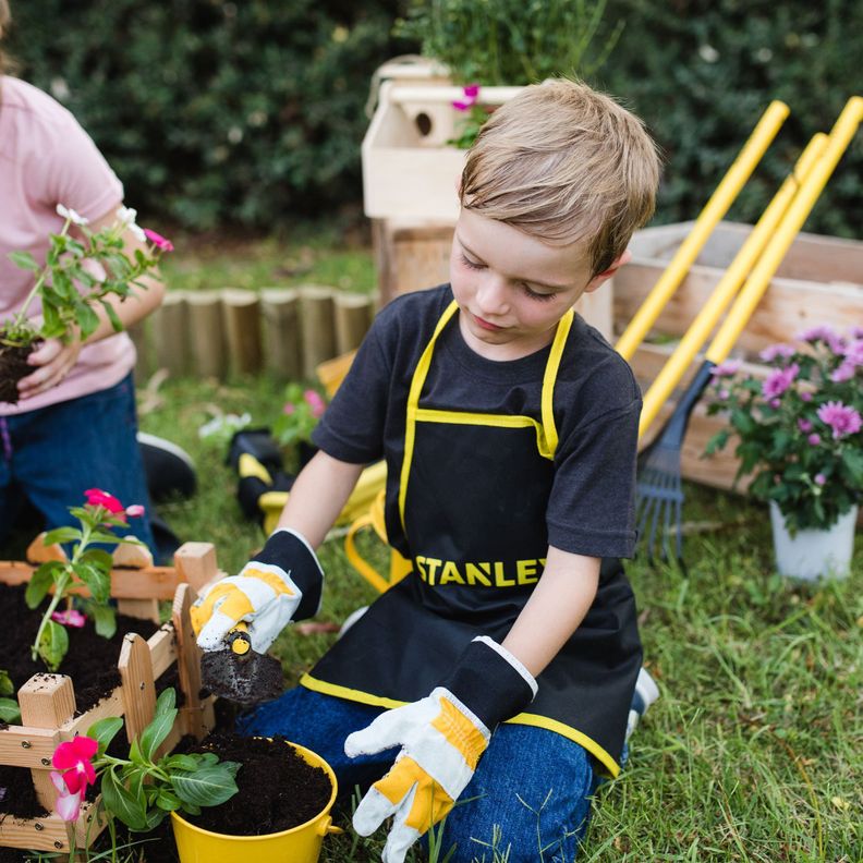 Pala punta huevo de mano Metálico para Jardinería Niños Stanley Jr.-2