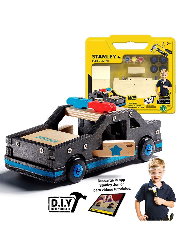 Set de Construcción para niño Auto de Policía Stanley Jr-1