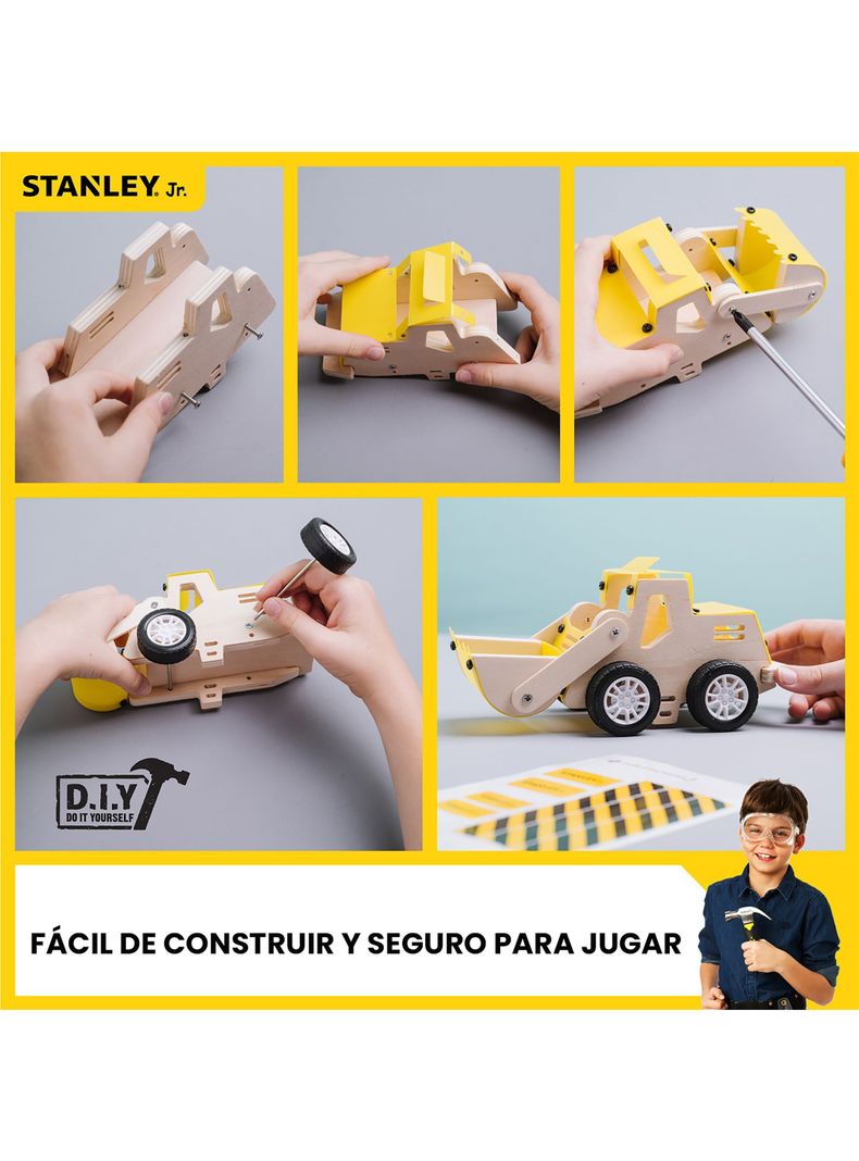 Juego de Construcción para niños Cargador Frontal Stanley Jr-3