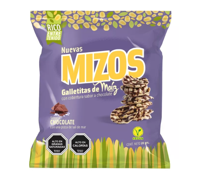 Galleta Mizos Maíz Chocolate 20 Gr. - 28 Uds.-4