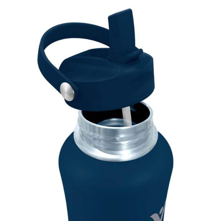 Tapa con bombilla para botellas color Galaxy Blue 1182 ml y 946 ml Azul Electrico