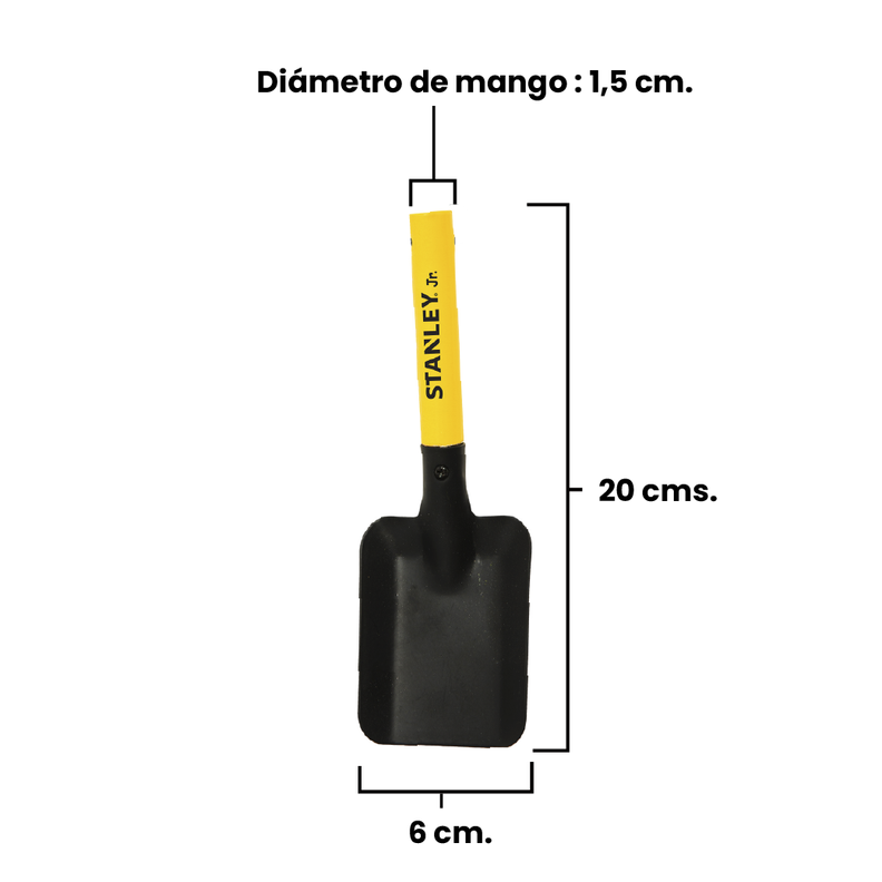 Pala recta de mano Metálico para Jardinería Niños Stanley Jr.-1