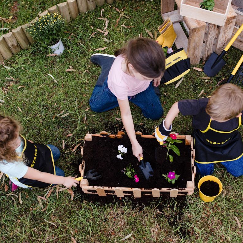 Pala recta de mano Metálico para Jardinería Niños Stanley Jr.-2