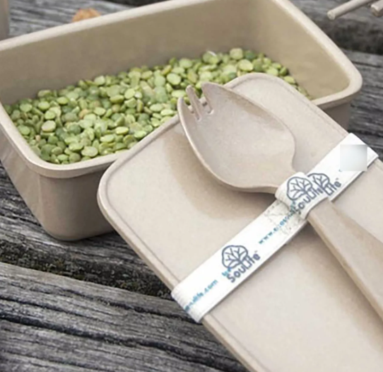Contener de comida ecológico +  cuchara, Cáscara De Arroz-1