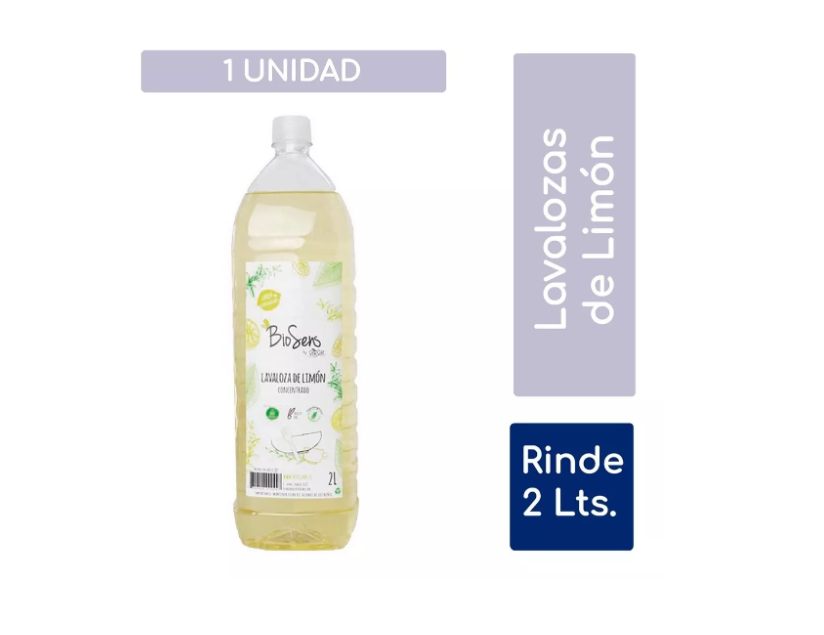Lavalozas Limón sin colorantes Biodegradable 2L-0