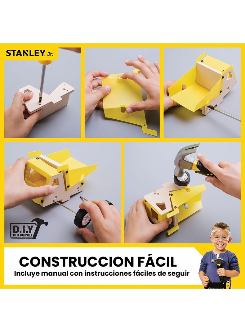 Juego de Construcción para niños Camión mediano Stanley Jr-3