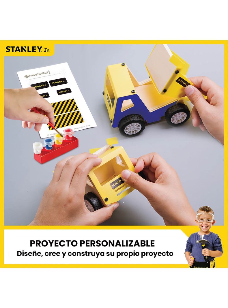 Juego de Construcción para niños Camión mediano Stanley Jr-4