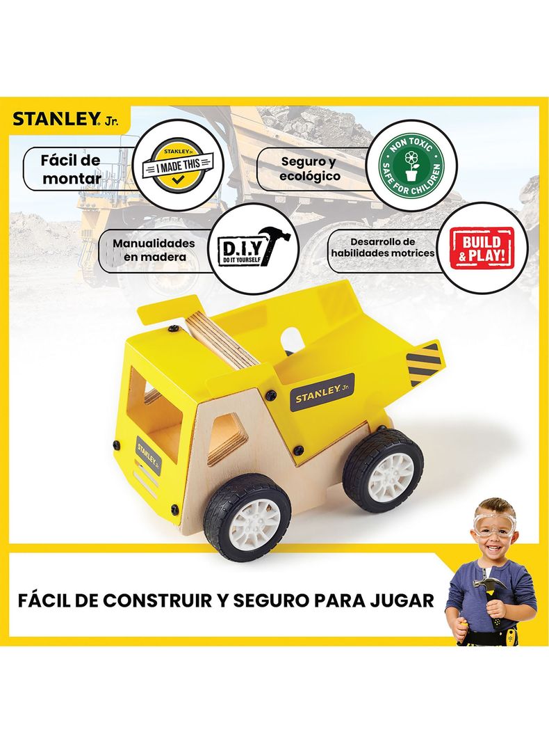 Juego de Construcción para niños Camión mediano Stanley Jr-5