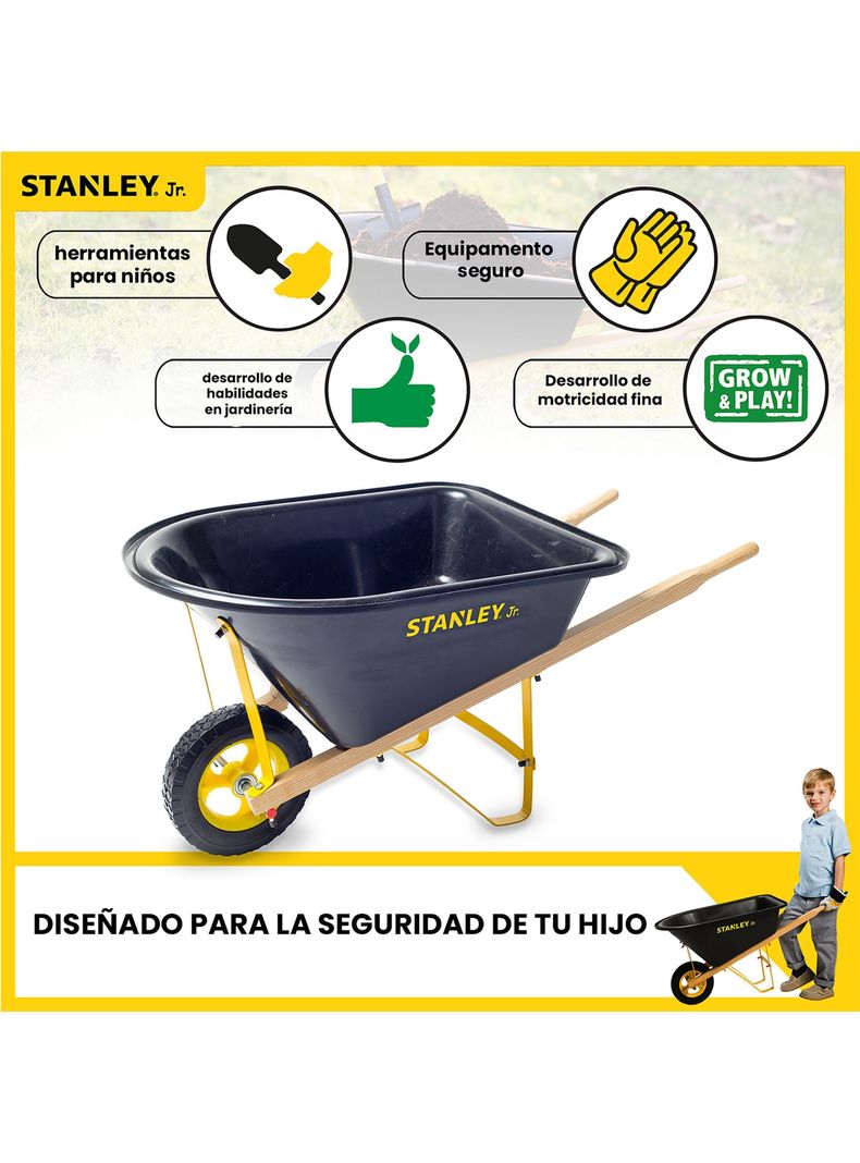 Carretilla de Jardinería para niños Stanley Jr-2