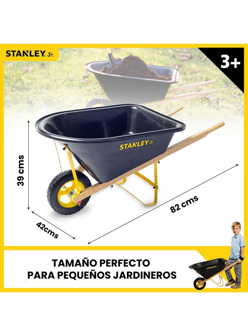 Carretilla de Jardinería para niños Stanley Jr-3