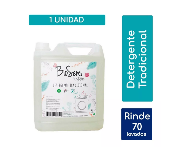 Detergente Tradicional Biodegradable 5L Biosens-0